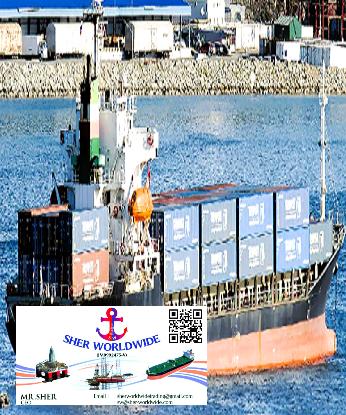 Sher Worldwide, 342 TEU Container Ship, Panama Flag, 1999 Built, Korea, SSHI MAN B&W 7L35MC, NIIGATA