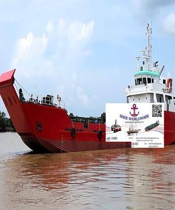 Sher Worldwide, ship for sale, cargo LCT, built 2014, Malaysia, ABS class, Dwt 455, Loa 47.5m, beam