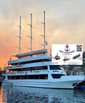 Event Boat, Day Cruiser, Turkish Maritime Authorities, Built 2008, LOA 45m, Beam 12m, Max Draft 2m, 