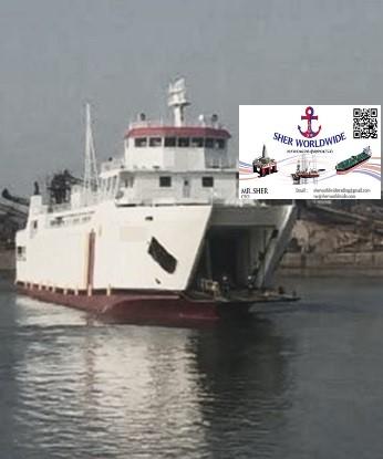 Sher Worldwide, Car-Ferry for Sale, RORO Passenger Ship, Double Ended, Korea, KR Class, 343 PAX, LCT