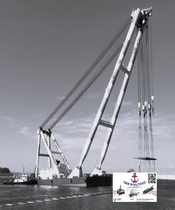 SEO: Floating Crane for Sale, 2000 Ton Lifting Capacity, Shear Leg Type, Korean Flag, KR Class, Hans