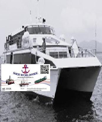 Sher Worldwide, Ship Buyers, Ship Owners, Passenger Ship, Sightseeing Ship, Catamaran Type, Korea, K