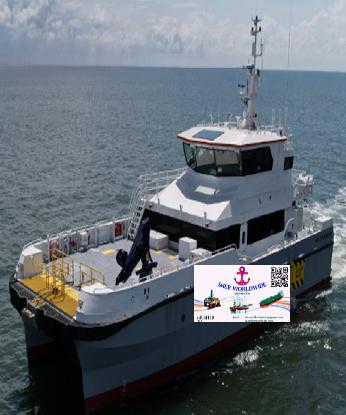 Aluminum Catamaran for sale, crew transfer vessel, maritime acquisition, ship broker, Sher Worldwide